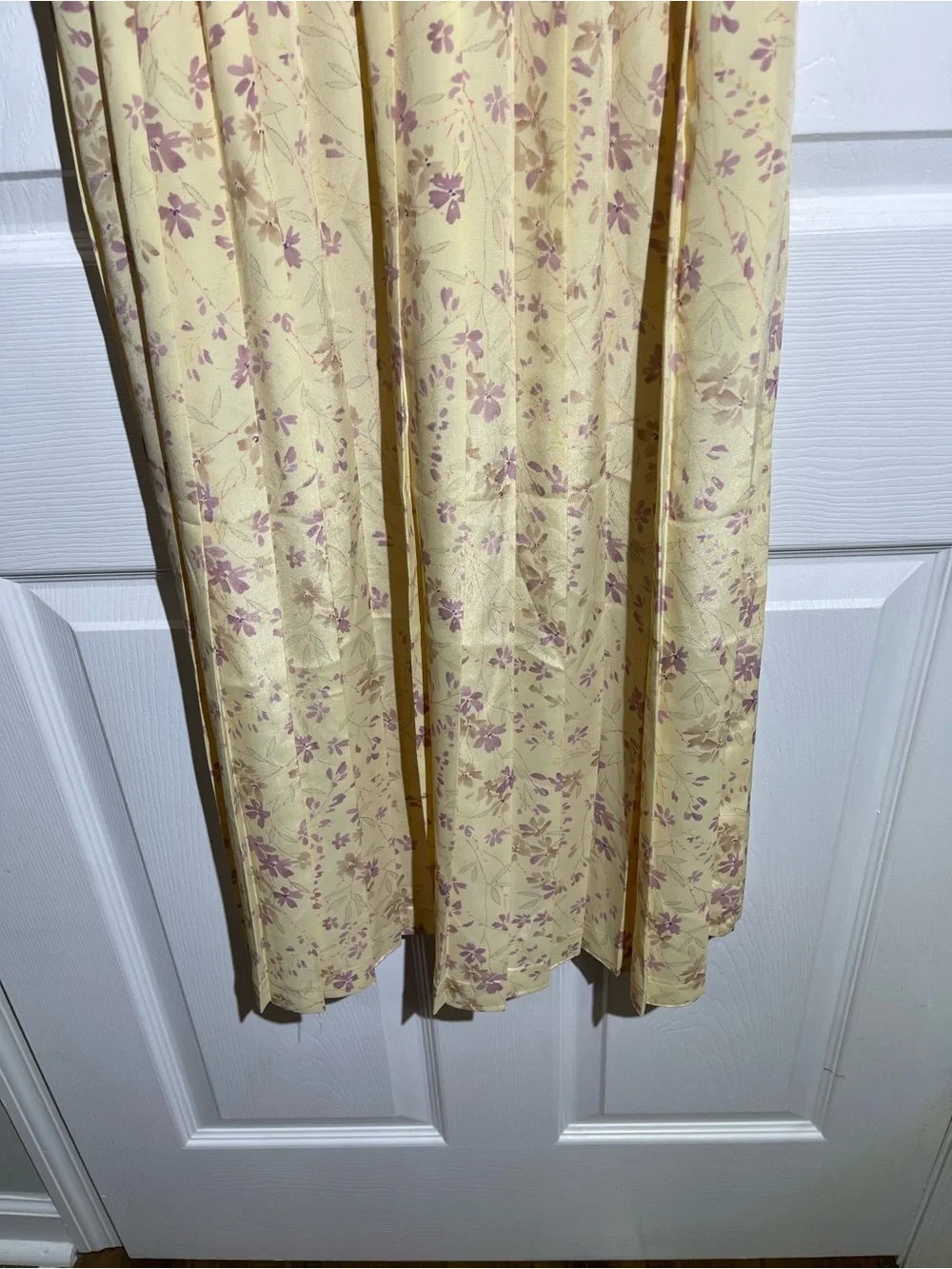Leslie Fay Vintage Cottagecore Floral Pleated Dress with Matching belt EVC Sz 12 - Picture 4 of 7